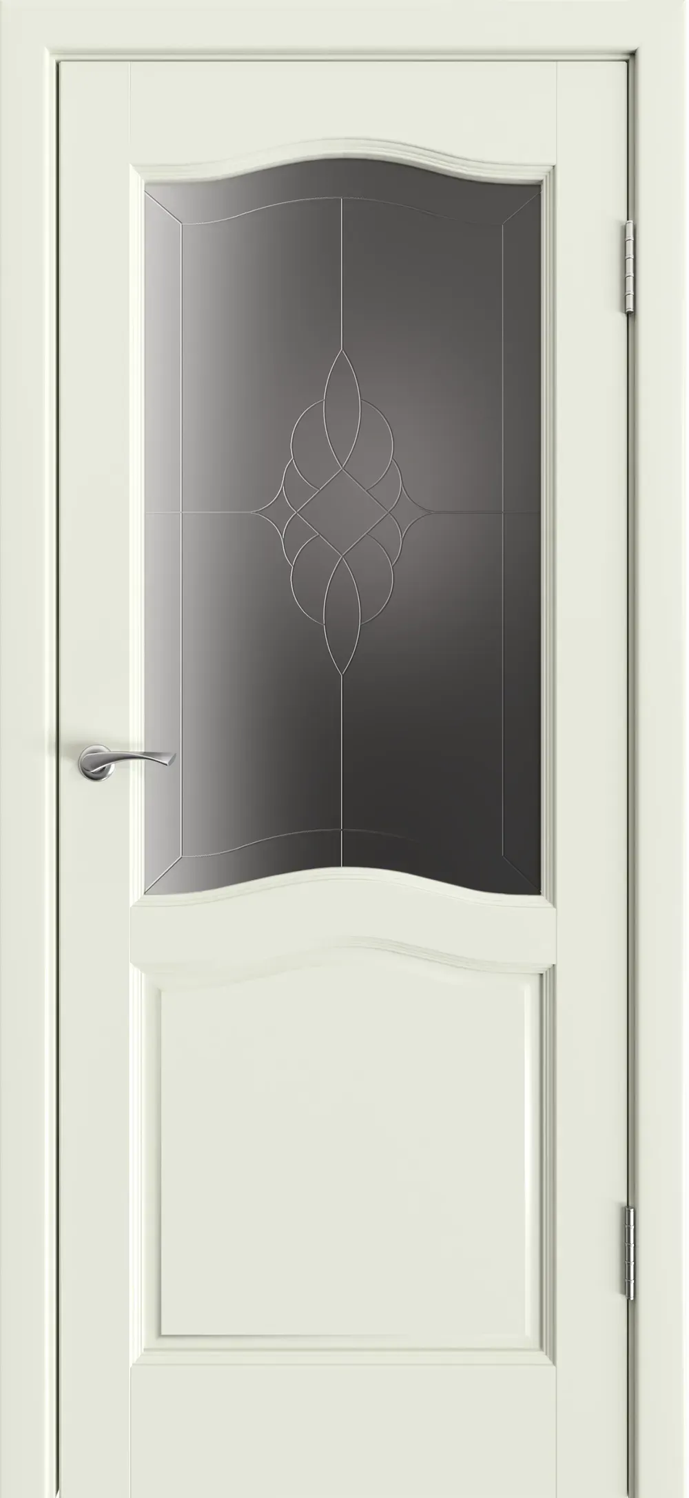 Юркас Лео м. ДО графит с фрезеровкой Белый (65)