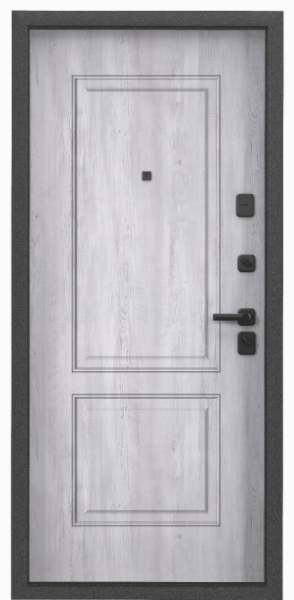 S.OMEGA PRO MP Темно-серый букле графит / ПВХ Санторини белый