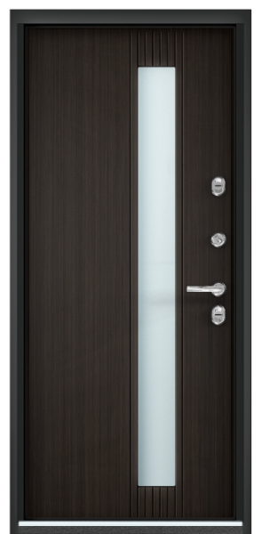 SNEGIR ARCTIC-S PP ЛКП Насыщеный чёрный / ПВХ Лиственница темная