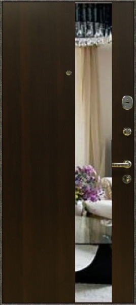 Дверь Бастион №4 с зеркалом