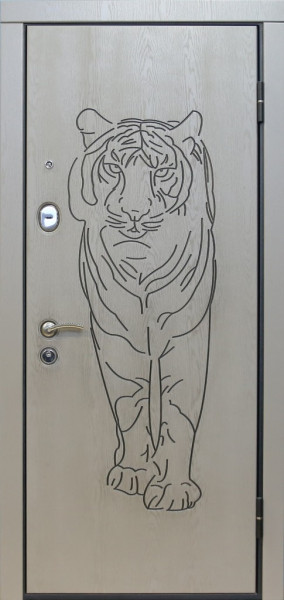 Дверь Бастион №10 с зеркалом