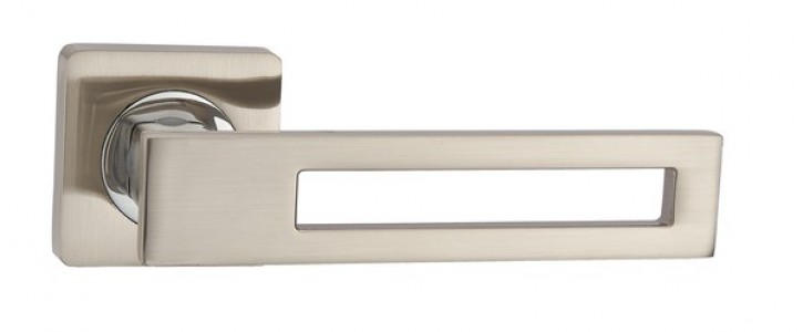 Ручка дверная Лацио SN/CP( мат никель/хром)